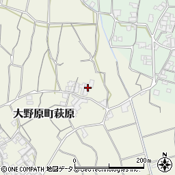 香川県観音寺市大野原町萩原2136周辺の地図