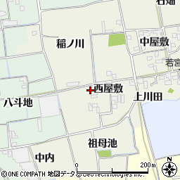徳島県徳島市国府町北岩延西屋敷34周辺の地図