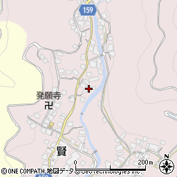 和歌山県有田郡有田川町賢91周辺の地図