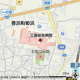 三豊総合病院周辺の地図