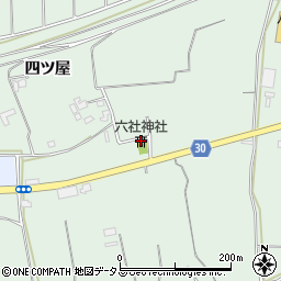六社神社周辺の地図