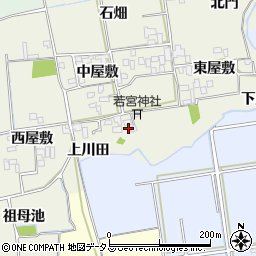 徳島県徳島市国府町北岩延南屋敷周辺の地図