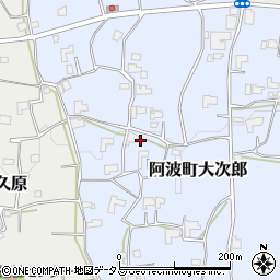徳島県阿波市阿波町大次郎133周辺の地図