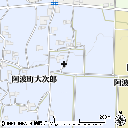 徳島県阿波市阿波町大次郎206周辺の地図