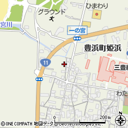 香川県観音寺市豊浜町姫浜166周辺の地図