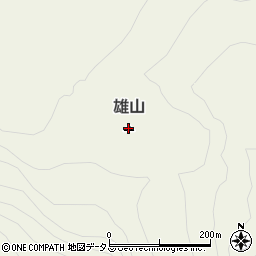東京都三宅村（三宅島）雄山周辺の地図