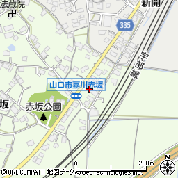 山口県山口市嘉川赤坂436周辺の地図