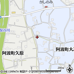 徳島県阿波市阿波町大次郎147周辺の地図