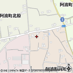 徳島県阿波市阿波町岡地9周辺の地図