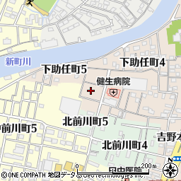 徳島県徳島市下助任町5丁目1-3周辺の地図