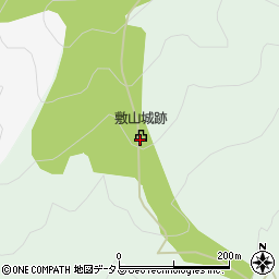 敷山城跡周辺の地図