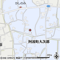 徳島県阿波市阿波町大次郎105周辺の地図