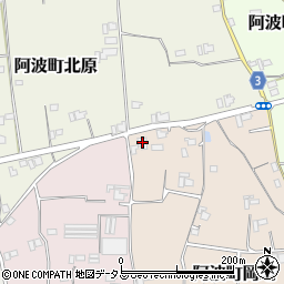 徳島県阿波市阿波町岡地1周辺の地図