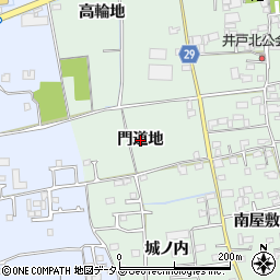 徳島県徳島市国府町井戸門道地周辺の地図