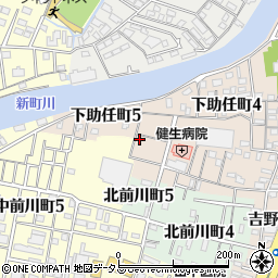 徳島県徳島市下助任町5丁目1-45周辺の地図