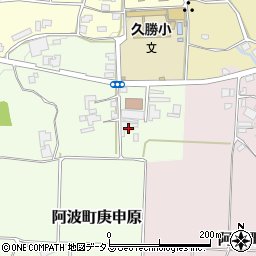 徳島県阿波市阿波町庚申原228周辺の地図