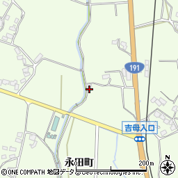 山口県下関市永田郷永田町周辺の地図
