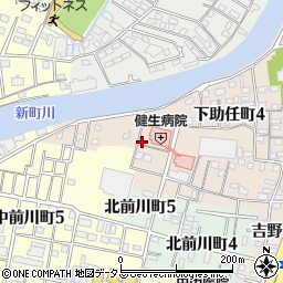 徳島県徳島市下助任町5丁目1-9周辺の地図