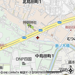 ファミリーマート北島田町一丁目店周辺の地図