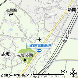 山口県山口市嘉川赤坂403周辺の地図