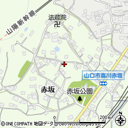山口県山口市嘉川赤坂293周辺の地図