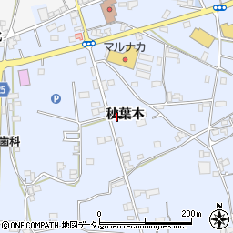 徳島県阿波市市場町香美秋葉本周辺の地図
