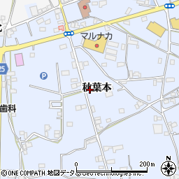 徳島県阿波市市場町香美（秋葉本）周辺の地図
