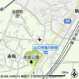 山口県山口市嘉川赤坂408周辺の地図