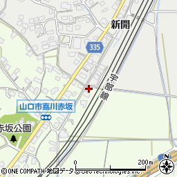 山口県山口市嘉川赤坂450周辺の地図