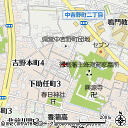 徳島県徳島市下助任町3丁目68-11周辺の地図