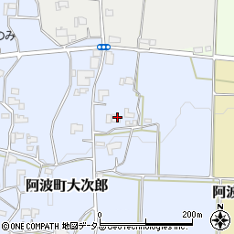 徳島県阿波市阿波町大次郎212周辺の地図