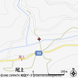 和歌山県有田郡有田川町尾上159周辺の地図