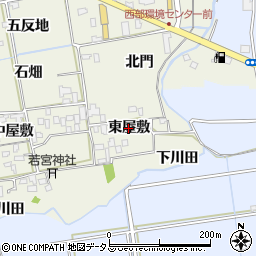 徳島県徳島市国府町北岩延（東屋敷）周辺の地図