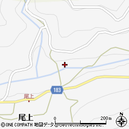 和歌山県有田郡有田川町尾上16周辺の地図
