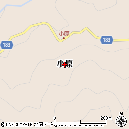 和歌山県有田川町（有田郡）小原周辺の地図