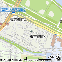 徳島県徳島市東吉野町3丁目周辺の地図