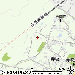 山口県山口市嘉川赤坂周辺の地図