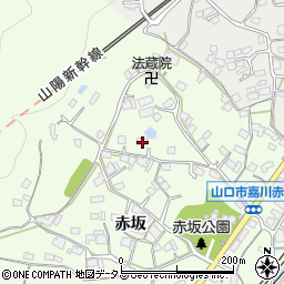 山口県山口市嘉川赤坂328周辺の地図