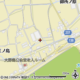 徳島県阿波市市場町大野島江ノ島110周辺の地図