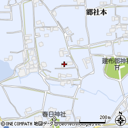 徳島県阿波市市場町香美郷社本291周辺の地図