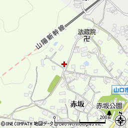 山口県山口市嘉川赤坂360周辺の地図