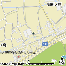 徳島県阿波市市場町大野島江ノ島128周辺の地図