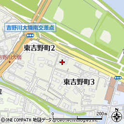 徳島県徳島市東吉野町3丁目2周辺の地図