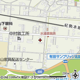 和歌山県有田市新堂127周辺の地図