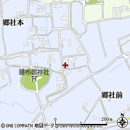 徳島県阿波市市場町香美郷社本33周辺の地図