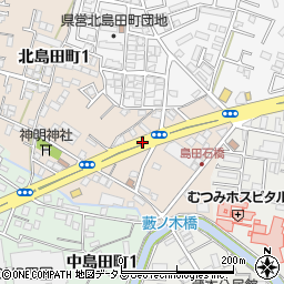 北島田一周辺の地図