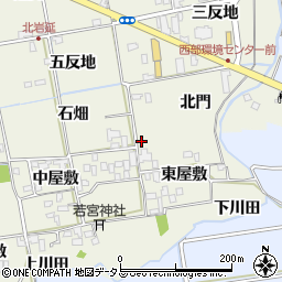 徳島県徳島市国府町北岩延北門18周辺の地図