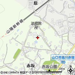 山口県山口市嘉川赤坂321-2周辺の地図