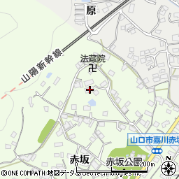 山口県山口市嘉川赤坂321周辺の地図