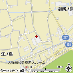 徳島県阿波市市場町大野島江ノ島周辺の地図